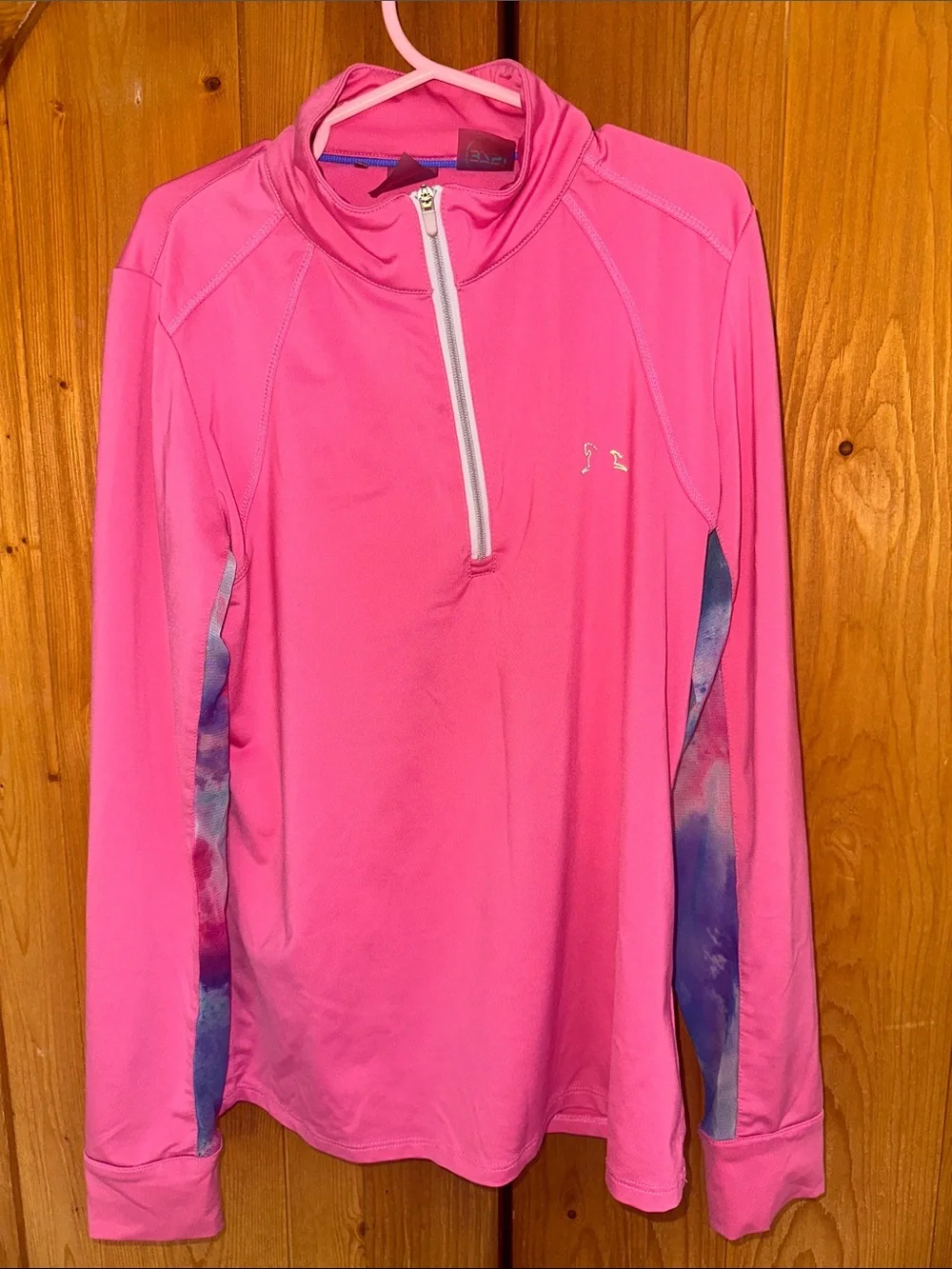 Girls Equestrian Hot Pink Long-Sleeve Top